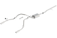 Borla 14 Silv/Sierra 1500 C/B Touring Exhaust /2.75in in Muffler 2.25inout 4inTIp SS Rear Exit