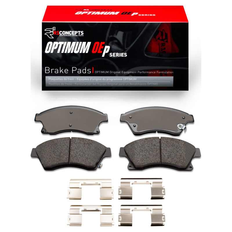 R1 Concepts R1 11-17 Chevrolet Cruze Front Optimum OE Brake Pads & Hardware Kit