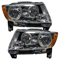 ORACLE Lighting Oracle 11-13 Jeep Grand Cherokee SMD HL (Non-HID) - Chrome - ColorSHIFT w/o Controller