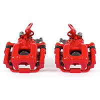 PowerStop Power Stop 10-12 Audi A3 Rear Red Calipers w/Brackets - Pair
