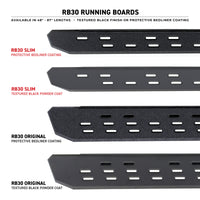 Go Rhino RB30 Slim Line Running Boards 48in. - Bedliner Coating (Boards ONLY/Req. Mounting Brackets)