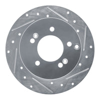 R1 Concepts R1 07-12 Kia Rondo (Canada) Rear Right Drilled & Slotted Silver Brake Rotor