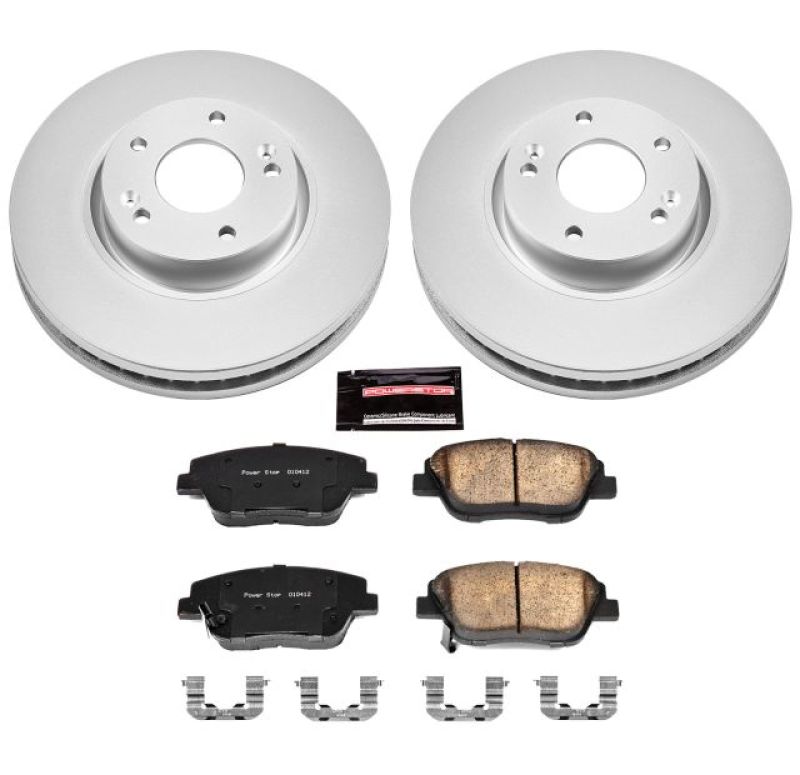 PowerStop Power Stop 10-15 Hyundai Sonata Front Z17 Evolution Geomet Coated Brake Kit