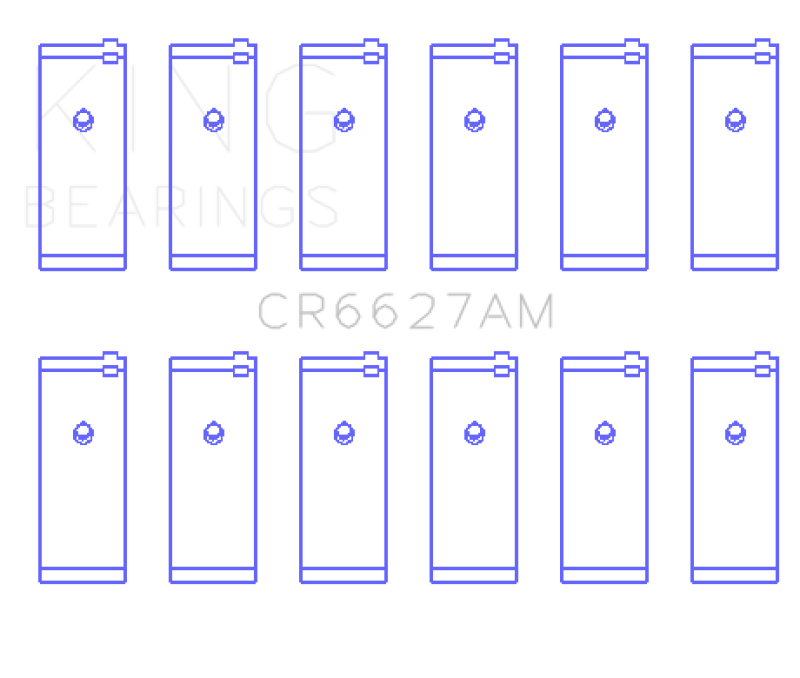 King Engine Bearings Datsun L24E (Size +0.25mm) Connecting Rod Bearing Set