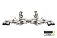 CORSA Performance Corsa 2020-25 Corvette C8 3in Valved Cat-Back 4.5in Pol Quad Tips - Fits Factory Perf Exhaust w/ AFM