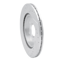 R1 Concepts R1 00-06 Ford Thunderbird Rear Right Drilled & Slotted Silver Brake Rotor