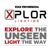 Go Rhino Xplor Bright Series Sideline Cube LED Spot Light Kit (Surface Mount) 4x3 - Blk (Pair)