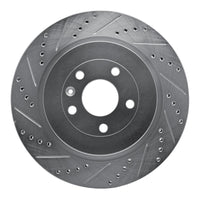 R1 Concepts R1 13-19 Ford Explorer Rear Left Drilled & Slotted Silver Brake Rotor