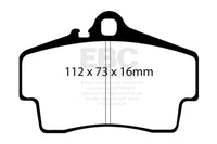 EBC 98-05 Porsche 911 (996) (Cast Iron Rotor only) 3.4 Carrera 2 Yellowstuff Rear Brake Pads