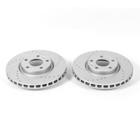 PowerStop Power Stop 14-19 Chevrolet Corvette Front Evolution Drilled & Slotted Rotors - Pair