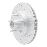 R1 Concepts R1 87-92 Lincoln Mark VII Front Right Drilled & Slotted Silver Brake Rotor