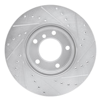 R1 Concepts R1 96-03 BMW 525I (USA/Canada) Front Left Drilled & Slotted Silver Brake Rotor