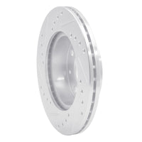 R1 Concepts R1 83-87 Honda Prelude Front Right Drilled & Slotted Silver Brake Rotor
