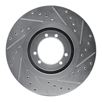 R1 Concepts R1 96-06 Hummer H1 Front Left Rear Left Drilled & Slotted Silver Brake Rotor