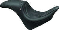 Mustang Motorcycle Mustang 06-17 Harley Softail Wide Tire (200mm) Wide Touring Recessed Passenger Seat w/Studs - Black