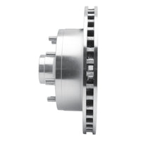 R1 Concepts R1 78-97 Dodge B3500 / B2500 Front Left Drilled & Slotted Silver Brake Rotor