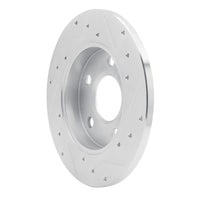 R1 Concepts R1 04-16 Buick LaCrosse Rear Left Drilled & Slotted Silver Brake Rotor