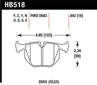 Hawk Performance Hawk 01-06 BMW 330 / 97-01 740I / 96-01 750IL / 03-06 BMW M3 / 00-03 M5 / 00-06 X5 / 06-08 Z4 / 03-0