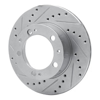 R1 Concepts R1 87-89 Porsche 944 Except Turbo Front Left Drilled & Slotted Silver Brake Rotor