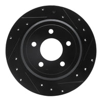 R1 Concepts R1 03-11 Ford Crown Victoria Rear Right Drilled & Slotted Black Brake Rotor