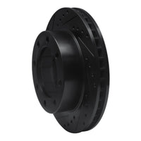 R1 Concepts R1 76-79 Ford F-250 4WD (Excl Super Duty) Front Left Drilled & Slotted Black Brake Rotor