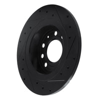 R1 Concepts R1 85-92 Chevrolet Camaro Rear Left Drilled & Slotted Black Brake Rotor