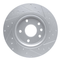 R1 Concepts R1 17-25 Chrysler Grand Caravan Rear Left Drilled & Slotted Silver Brake Rotor