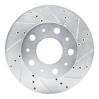 R1 Concepts R1 14-25 Ram Promaster 1500 Front Right Drilled & Slotted Silver Brake Rotor