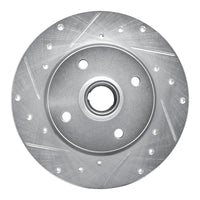 R1 Concepts R1 76-84 Porsche 924 Front Left Drilled & Slotted Silver Brake Rotor