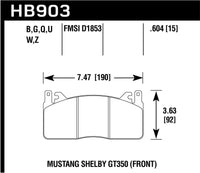 Hawk Performance Hawk Track Only 15mm Thick DTC-70 Brake Pads