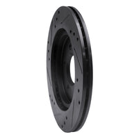 R1 Concepts R1 00-06 Ford Thunderbird Rear Right Drilled & Slotted Black Brake Rotor