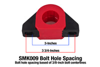 BMR Suspension BMR Universal 1.25in Billet Aluminum Sway Bar Mount Mount (Polyurethane) - Black