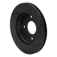 R1 Concepts R1 07-17 Nissan TIIDA (Mexico) Front Left Drilled & Slotted Black Brake Rotor