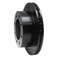 R1 Concepts R1 99-05 Ford F-350 Super Duty 2WD Rear Right Drilled & Slotted Black Brake Rotor