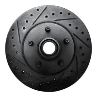 R1 Concepts R1 95-11 Ford Explorer Front Left Drilled & Slotted Black Brake Rotor