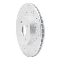 R1 Concepts R1 02-04 Ford Focus Front Right Drilled & Slotted Silver Brake Rotor