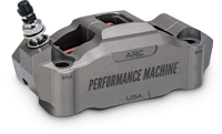 Performance Machine 125 x 4 Race Series Radial Mount Caliper with ARC - Left - Gunmetal Grey