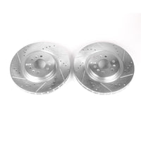 PowerStop Power Stop 04-07 Cadillac CTS Front Evolution Drilled & Slotted Rotors - Pair