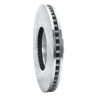 R1 Concepts R1 21-22 Chevrolet Colorado Front Right Drilled & Slotted Silver Brake Rotor
