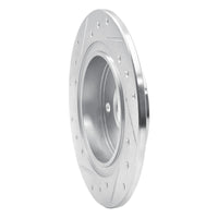 R1 Concepts R1 87-92 Chevrolet Nova Rear Right Drilled & Slotted Silver Brake Rotor
