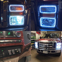 ORACLE Lighting Oracle 08-10 Ford F250/350 LED HL - Black - White
