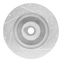 R1 Concepts R1 83-92 Chevrolet G20 Front Left Drilled & Slotted Silver Brake Rotor