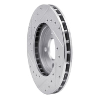 R1 Concepts R1 83-88 Chrysler Executive Sedan Front Right Drilled & Slotted Silver Brake Rotor