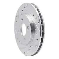 R1 Concepts R1 83-88 Chrysler E CLASS Front Left Drilled & Slotted Silver Brake Rotor