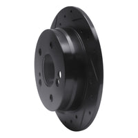 R1 Concepts R1 83-95 Mercedes-Benz 300CE Rear Left Drilled & Slotted Black Brake Rotor