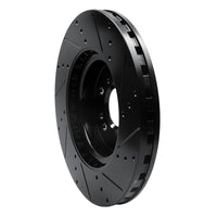 R1 Concepts R1 12-18 Mercedes-Benz ML350 Front Left Drilled & Slotted Black Brake Rotor