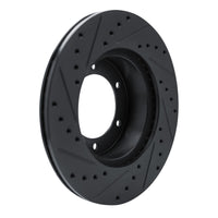 R1 Concepts R1 1986-1995 Toyota 4Runner Front Right Drilled & Slotted Black Brake Rotor