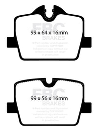 EBC 2019+ BMW Z4 G29 2.0T Greenstuff Rear Brake Pads
