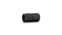 Vibrant Fitting Straight Coupler Union Adapter Female -10 AN to Female -12 AN Aluminum Black Anodize