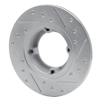 R1 Concepts R1 85-94 Chevrolet Sprint Front Left Drilled & Slotted Silver Brake Rotor